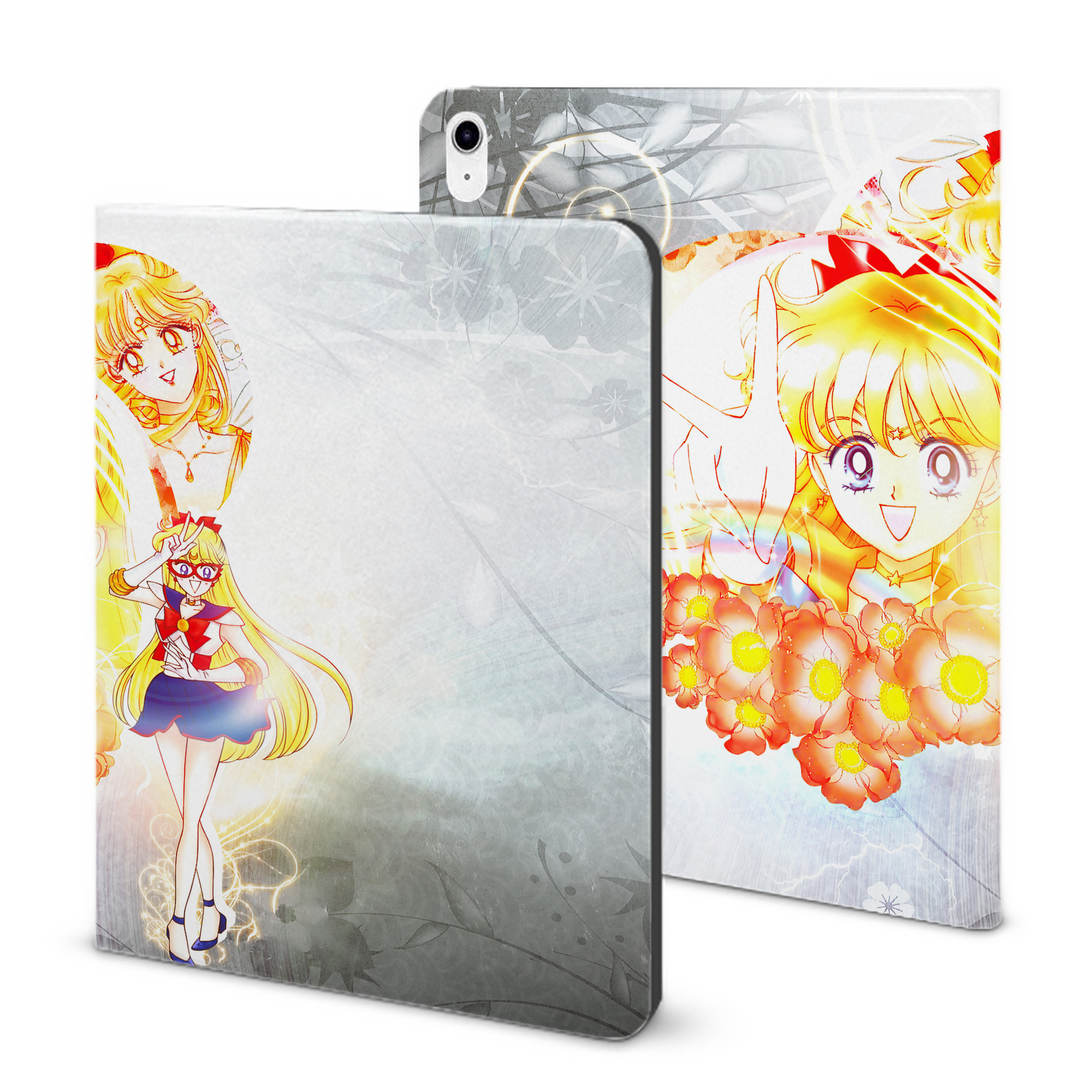 （画像用） 美少女戦士セーラームーン Sailor Moon IPad ケース ブック型 PUレザー TPU 耐衝撃 軽量 薄型 ペン収納なし 全面保護 IPad 各モデル対応